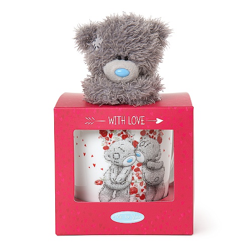 Presentset Nalle + Mugg Happy Birthday